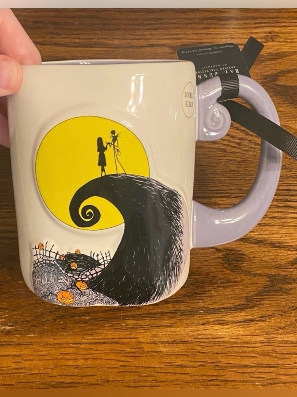 Rae Dunn Disney Nightmare Before Christmas Spiral Hill Mug Nightmares NWT